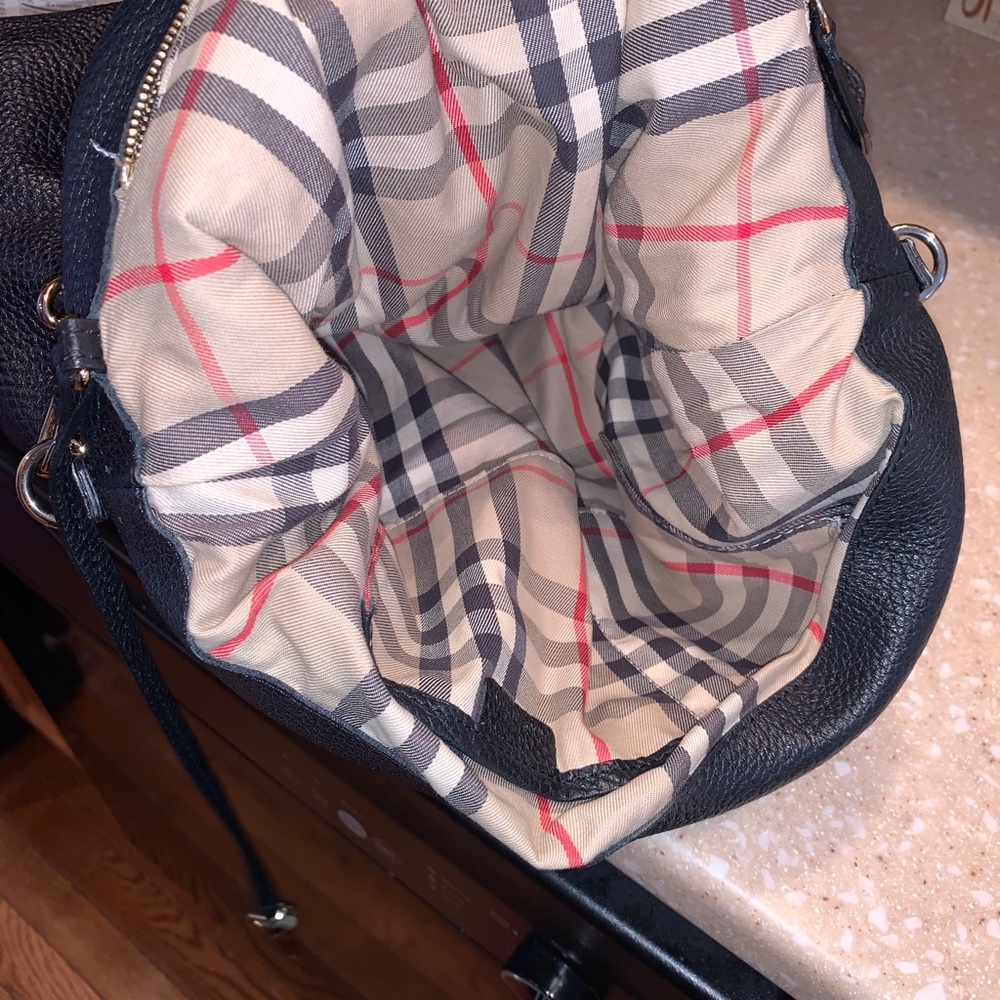 Burberry Black Leather Hobo Bag - Picture 3 of 4